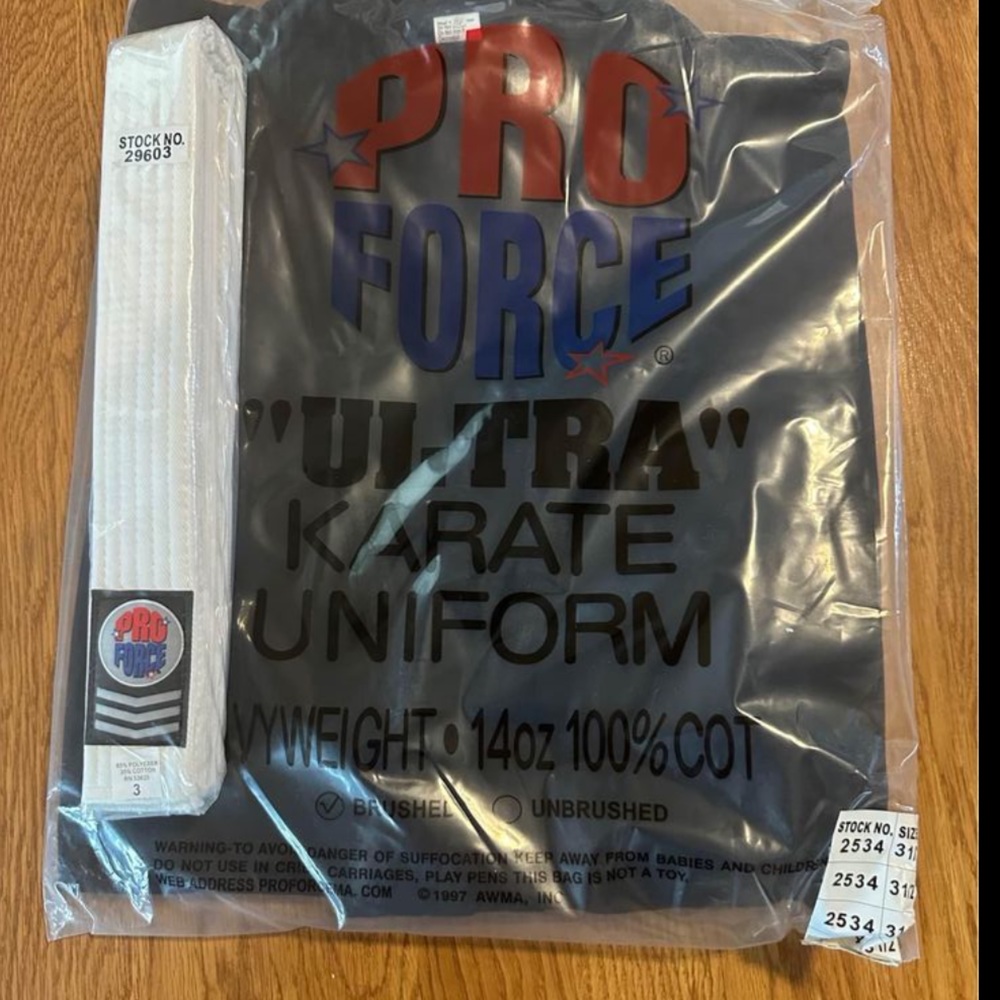 Karate Uniform w/ belt
